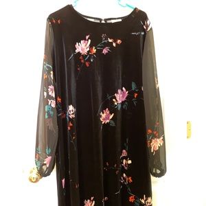 Ava & Viv Faux Velvet Dress